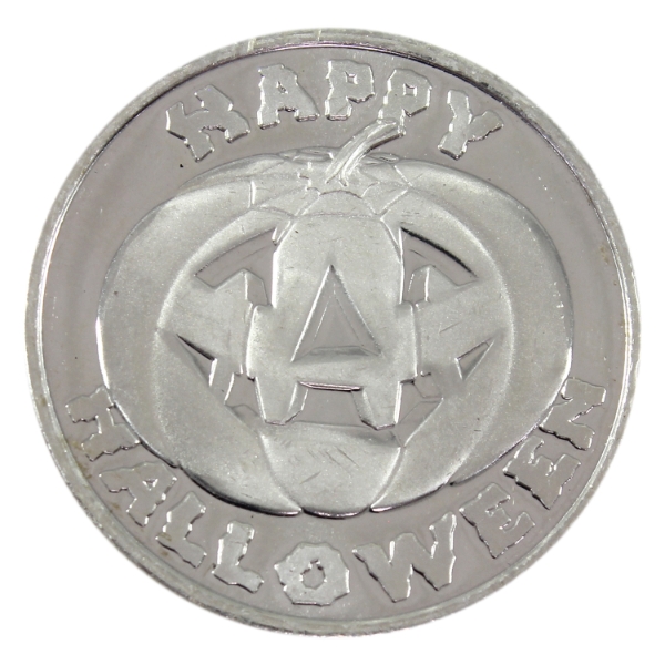 1oz National Mint Happy Halloween .999 Fine Silver Round (Tax Exempt)