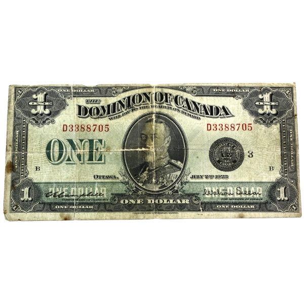 DC-25n 1923 $1 Black Seal 3 F Campbell-Sellar SN: D3388705 Check Letter B