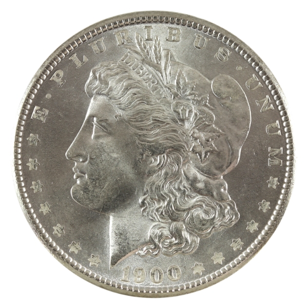 USA Silver 1900 Morgan Dollar GEM Brilliant UNC