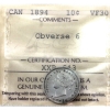 Image 1 : 10-cent 1894 Obverse 6 ICCS VF30