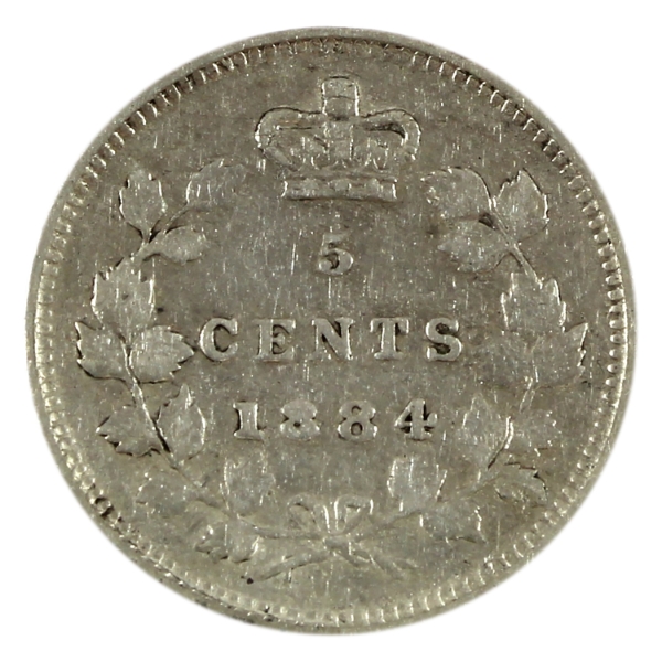 5-cent 1884 Far 4 VF