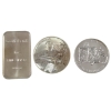 Image 1 : 3x 1oz World Assorted .999 Fine Silver Bar & Rounds. 3pcs (Tax Exempt)