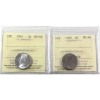 Image 1 : 5-cent 1944 & 1945 ICCS MS66. 2pcs.