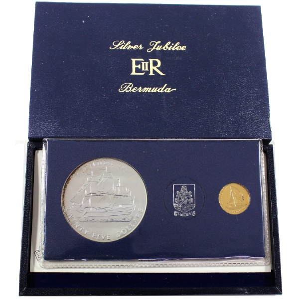 Bermuda 1977 Silver Jubilee Coinage Set