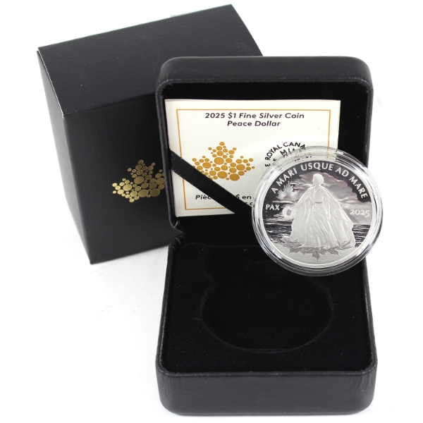 2025 $1 Peace Dollar Fine Silver (Tax Exempt)