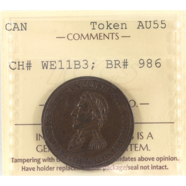 BR-986, CH-WE-11B3 1812 Cuidad - Madrid 10 Leaves 1 Lock Token ICCS AU55
