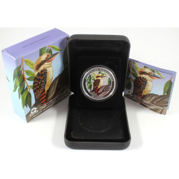 1oz Australia 2014 $1 Kookaburra Coin Show Special ANDA Melbourne August 2014 .999 Fine Silver Coin 