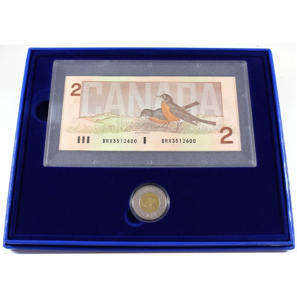 1996 $2 Proof & BRX Replacement Note Set in Original Blue Box