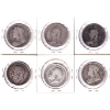 Image 2 : Bulk Lot of Great Britain Silver 1889-1917 1/2 Crown F to VG. 6pcs.