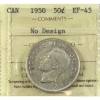 Image 1 : 50-cent 1950 No Design ICCS EF45