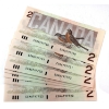 Image 1 : 23x BC-55b-i 1986 $2 Thiessen-Crow Notes in Sequence INCLUDES: EGM6797700 to "22. 23pcs. 