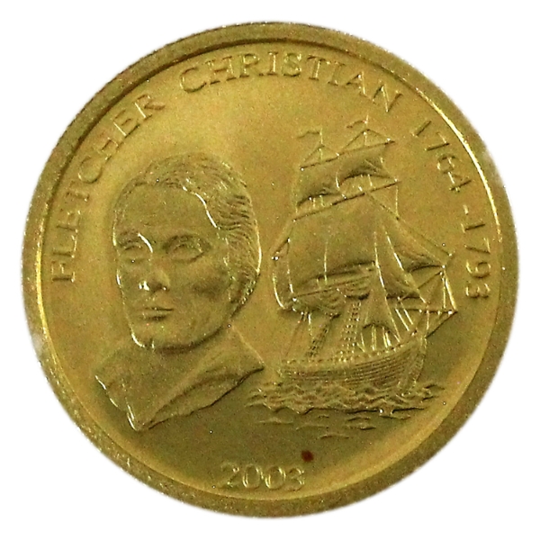 Samoa 2003 10 Tala Fletcher Christian (1764-1793) 1/25oz .999 Fine Gold Coin (Tax Exempt)