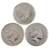 Image 2 : 3x 2oz Great Britain 2017, 2021 & 2022 5 Pound Queen's Beasts .9999 Fine Silver. 3pcs (Tax Exempt)