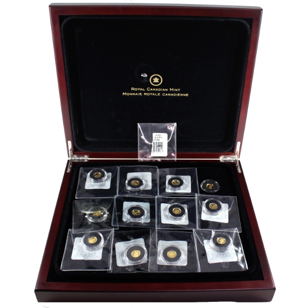 The Most Affordable Gold Coin Collection Fine Gold Set in Deluxe Wooden Collector Case (Tax Exempt)