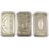 Image 1 : 3x 1oz Assorted Refiners Celebration Unbranded .999 Silver Art Bars. 3pcs. (Tax Exempt)
