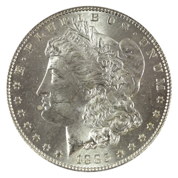 USA Silver 1885-O Morgan Dollar Choice BU