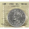 Image 1 : Silver $1 1946 ICCS MS60