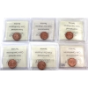 Image 2 : 1-cent 1970, 1974, 1975, 1976, 1978 & 1979 ICCS MS66 Red. 6pcs