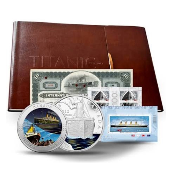 2012 100th Anniversary Titanic 2-Coin & Stamp Collector's Set