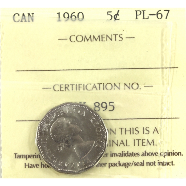 5-cent 1960 ICCS PL67