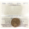 Image 1 : USA 1913 $2.50 Indian Head Gold Quarter Eagle ICCS VF30