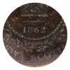 Image 4 : Nova Scotia 1-cent 1862 Double 6 ICCS VF30 
