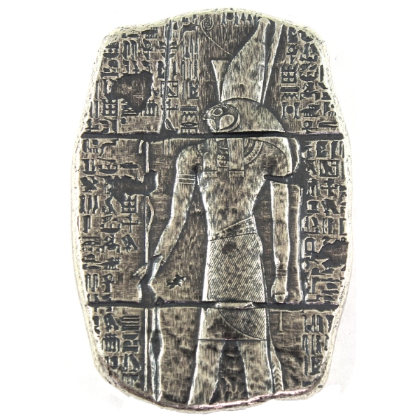 3oz MPM Old World Egyptian Falcon God Horus .999 Silver Art Bar (Tax Exempt)