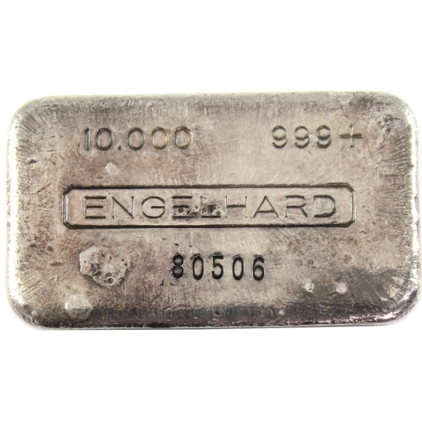 10oz Engelhard 3rd Series in 5-Digit SN Variation .999+ Silver Bar *Scarce; Mintage of <1000!*
