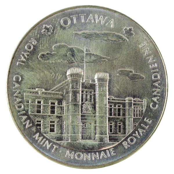 Royal Canadian Mint Ottawa & Winnipeg Silver Token 21g .533 Fine Silver 35mm