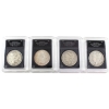 Image 1 : USA Silver 1897, 1898, 1899 & 1900 Morgan Dollar Bradford Authenticated. 4pcs.