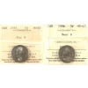 Image 1 : 5-cent 1996 Near 6 & Far 6 ICCS MS65. 2pcs.