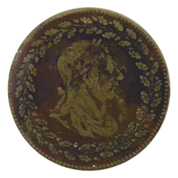 CH-LC-48A3 1812 Half Penny Tiffin Original Token, Brass