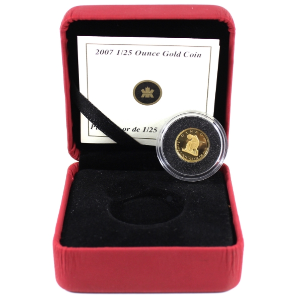 2007 50-cent The Wolf 1/25oz Fine Gold Coin (Tax Exempt)