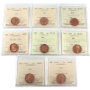 Image 1 : 1-cent 1960-1969 ICCS MS65 Red. 8pcs.