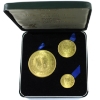 Image 1 : Sierra Leone Gold 1966 5th Ann. of Independence 3-Piece Set (2.76oz. Gold). *Scarce! 400 Sets Issued