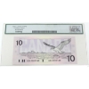 Image 2 : BC-57a 1989 $10 Low Serial # Legacy GEM UNC66 PPQ Thiessen-Crow SN:ADA0000545