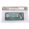 Image 1 : BC-37a 1954 $1 Modified Portrait BCS CUNC64 Original Beattie-Coyne SN:Z/L0800515