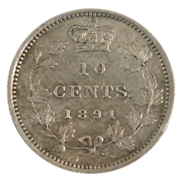 10-cent 1891 21 Leaves EF-AU