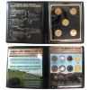 Image 1 : USA 2004 First Commem. Mint  24k Gold Plated State Five Quarter & 2005 Buffalo 8-Coin Set. 2pcs. 