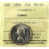 Image 1 : 25-cent 1956 ICCS MS65 Cameo