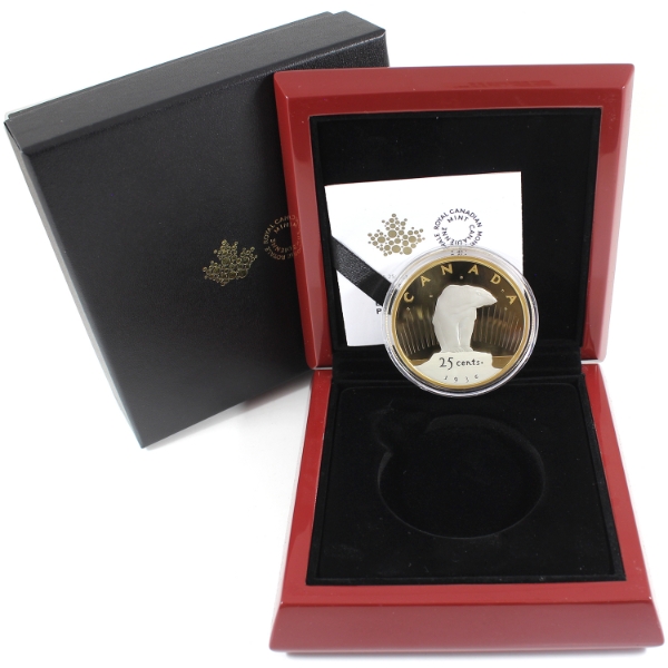 2025 25-cent Lost Designs From the Archives: Emanuel Hahn's Polar Bear 2oz .9999 Fine Silver