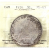 Image 1 : Silver $1 1936 ICCS MS65