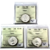 Image 1 : 25-cent 1960, 1961 & 1962 ICCS PL66 Cameo. 3pcs