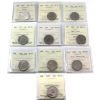 Image 1 : 25-cent 1968 to 1979 ICCS MS65. 10pcs