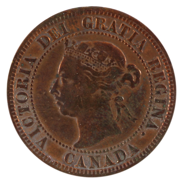 1-cent 1891 SL SD; Obverse 3 F (Cleaned)