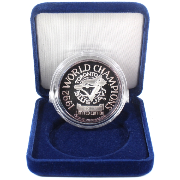 1oz MLB 1992 Toronto Blue Jays World Champions .999 Fine Silver Round (Tax Exempt)