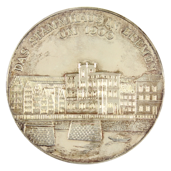 Germany Silver 1988 Kuehne & Nagel 'For Loyal Cooperation' Medal 50.10g-Sterling Silver, 50mm