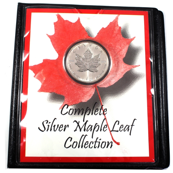 2001 $5 Silver Maple Leaf in First Commemorative Mint Holder (Tax Exempt)