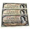 Image 1 : 3x 1954 $100 Modified Portrait Banknotes. 3pcs.