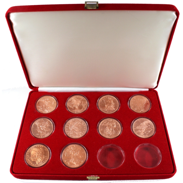 Group Lot of 10x 1oz 2017-2019 Zombucks Currency of the Apocalypse .999 Fine Copper Rounds. 10pcs